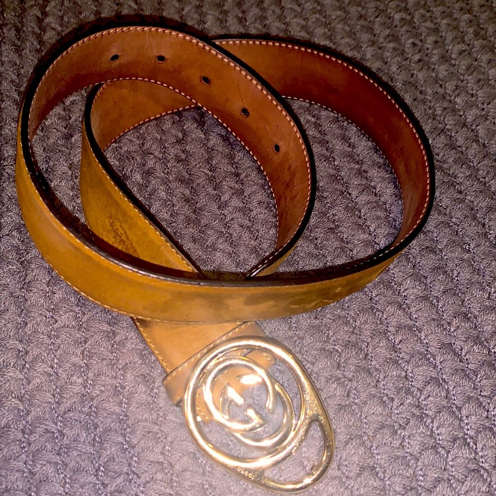 Authentic Gucci suede belt